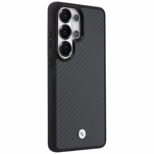 BMW Sign Magnetic Carbon Fiber MagSafe maciņš priekš Samsung Galaxy S26 Ultra melns