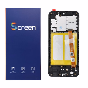 OG LCD displejs SAMSUNG A20E A202F OEM ar rāmi