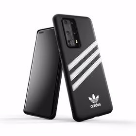 Adidas OR veidots apvalks PU Huawei P40 - melna un balta