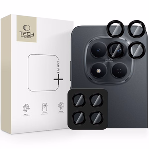 Tech-Protect Camring Fit+ kameras vāciņš priekš Xiaomi Redmi Note 15 Pro 5G / 15 Pro+ - Melns