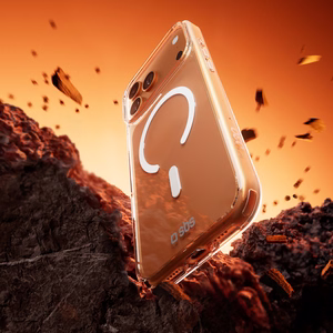 SBS Extreme Mag apvalks iPhone 17 Pro ar D3O tehnoloģiju - caurspīdīgs