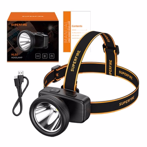 Superfire HL55 galvas lukturītis, 150 lm, USB-C, 4 režīmi, 270 m