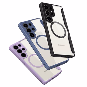 Viedtālruņa apvalks Dux Ducis Skin X Pro Samsung Galaxy S25 Ultra ar MagSafe un maku - melns