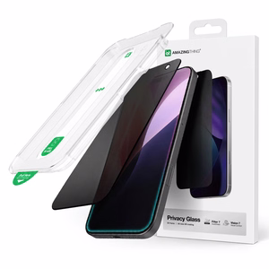 AmazingThing Titan Vision 7 privātuma rūdītais aizsargstikls iPhone 17 Pro
