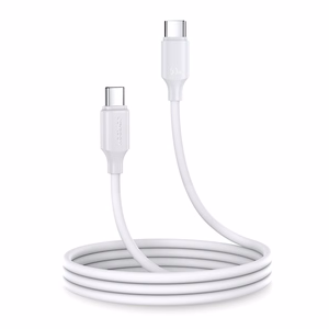 Joyroom Long-Lasting Series A9 USB-C / USB-C PD QC kabelis 60W 3A 1m - balts