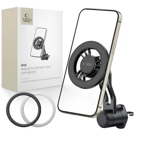 Tech-Protect N56 MagSafe magnētiskais automašīnas ventilācijas turētājs - melns
