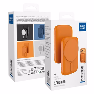 Powerbank saderīgs ar MagSafe Blue Star Slim DG-P8 15W 5000 mAh oranžs