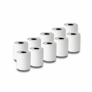 Qoltec 51895 termopapīra ruļļi bez BPA, 57 × 30 mm, 55 g/m², 10 gab.