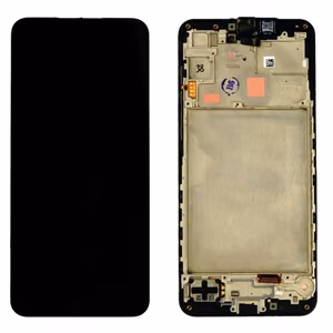 LCD displejs saderīgs ar Samsung A166 A16 5G melns ar rāmi HQ