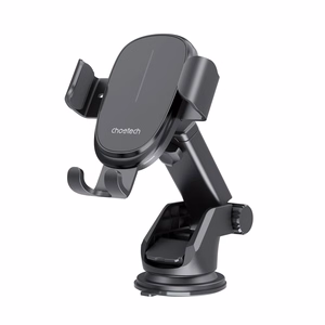Auto lādētāja turētājs Choetech T203-F 15W Gravity Car Charger Holder Holder melns