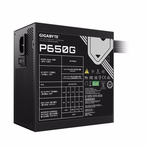 Gigabyte GP-P650G barošanas bloks 650 W 20+4 kontaktu ATX ATX melns