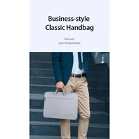 DUX DUCIS soma LBTC klēpjdatoram 15.5-16" Horizontāla rokas soma gaiši pelēka