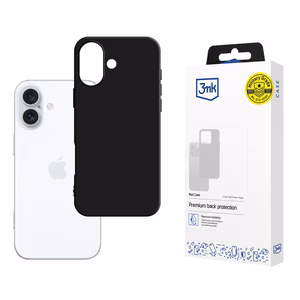 3mk matēts viedtālruņa apvalks iPhone 16 Plus - melns