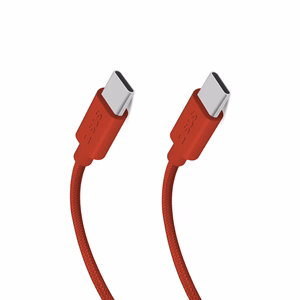 SBS TECABLETISSUETCCR USB-C - USB-C 1,5 m 60W pīts kabelis - sarkans