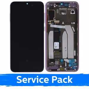 LCD Displejs Saderīgs ar Xiaomi Mi 9 SE Ar Frame / Violets / (Service Pack)