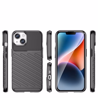 Thunder Case iPhone 14 viedtālruņa apvalks ar aizsardzību - melnas krāsas