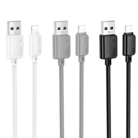Kabelis USB A uz Lightning Hoco 2,4A 1 m X113 balts