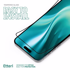 Etteri rūdīts 9D stikls iPhone 15 Pro 6,1"