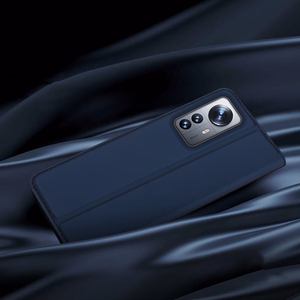 Dux Ducis Skin Pro viedtālruņa apvalks apvalks ar atloku Xiaomi 12 Pro rozā