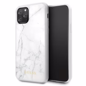 Guess Marble vāciņš iPhone 11 Pro - balts
