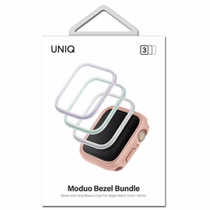 Rāmis Uniq Moduo 3in1 apvalkam Apple Watch 4/5/6/7/8/SE/SE2 40/41mm - salvijas, violeta, balta