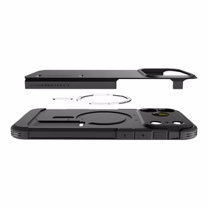 Spigen Tough Armor MagSafe viedtālruņa apvalks iPhone 17 Pro - melns