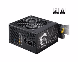 MSI MAG A650BN PCIE5 II barošanas bloks 650 W 20+4 kontaktu ATX ATX melns