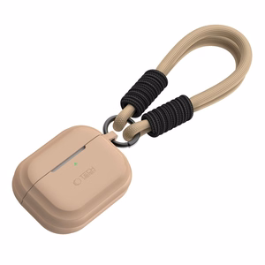 Tech-Protect silikona siksniņas apvalks Apple AirPods Pro 1 / 2 - gaiši brūns