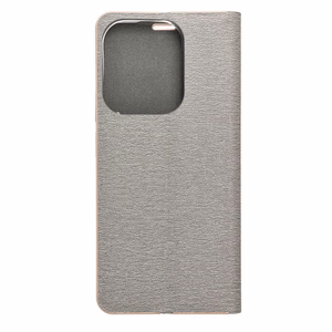LUNA Book Gold viedtālruņa apvalks XIAOMI Redmi 15C (173,16 x 81,07 x 8,2) sudrabains