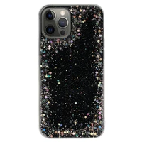 Caurspīdīgs viedtālruņa apvalks Iphone 12 Pro Max Melns