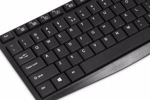 iBOX Eris USB tastatūra, Melns