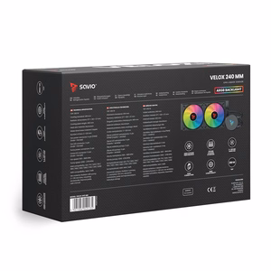SAVIO VELOX 240 mm CPU šķidruma dzesētājs ar ARGB