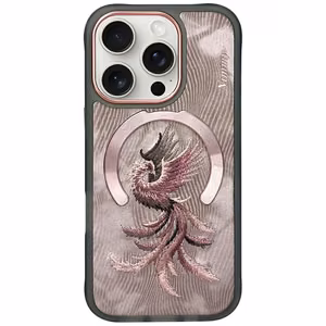 Nimmy Magnētiskais Fantāzijas Dzīvnieks viedtālruņa apvalks iPhone 16 Pro Max - rozā zelts