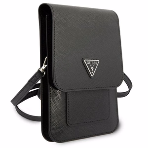 Guess rokassoma GUWBSATMBK melna Saffiano Triangle