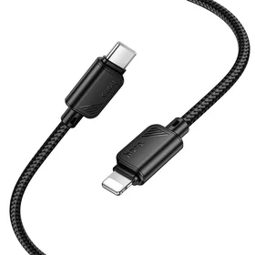 Kabelis USB C uz Lightning Hoco PD 27W 1 m X113 melns