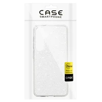 Crystal mirdzošs viedtālruņa apvalks Samsung Galaxy S24 FE sudrabains