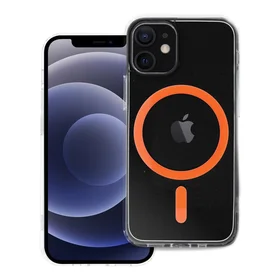 Drop Glue krāsains magnētiskais viedtālruņa apvalks, savietojams ar MagSafe, paredzēts IPHONE 12 MINI, oranžs