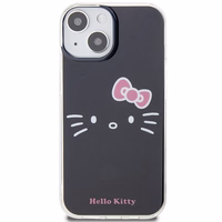 Hello Kitty IML Kitty Face viedtālruņa apvalks iPhone 15 - melns