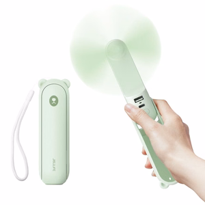 JisuLife Handheld Fan 8 Plus rokas ventilators, zaļš