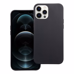 Matētais viedtālruņa apvalks IPHONE 12 Pro Max melns