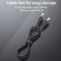 Yesido Kabelis CA160 austa - Type C uz Type C - PD 60W 1,2 metri melns