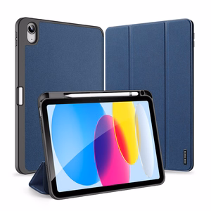 Dux Ducis Domo apvalks iPad 10.9'' 2022 (10. paaudze) ar viedo vāciņu un statīvu zils