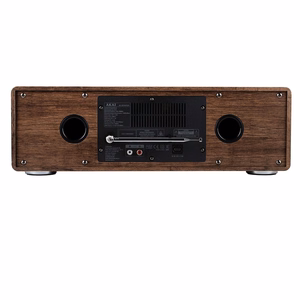 AKAI AM-100 RHAPSODY stereosistēma, 30W RMS, Bluetooth 5.0, DAB+/FM, CD/USB, AUX, brūna/melna