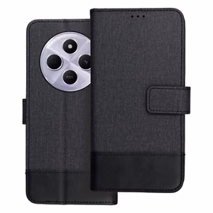 GOMMA grāmatas tipa viedtālruņa apvalks Xiaomi Redmi 14C melns