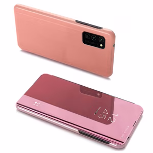Clear View viedtālruņa apvalks Samsung Galaxy A03s (166.5) rozā