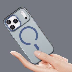 Magnetic Abrasive iPhone 17 Pro Case Compatible with MagSafe - Matte Blue