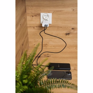 Kabelis FORCELL F-ENERGY C338 Type C uz Type C PD QC4.0 3A 60W 0,5 m melns