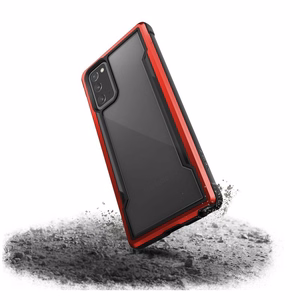 X-Doria Raptic Shield vāciņš ierīcei Samsung Galaxy Note 20, alumīnija, pārbaudīts kritienā no 3 m, sarkans