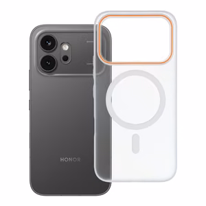 Maciņš Honor 600 / 600 PRO Go Orange saderīgs ar MagSafe caurspīdīgs