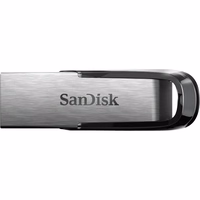 SanDisk zibatmiņa 64GB USB 3.0 Ultra Flair sudraba
